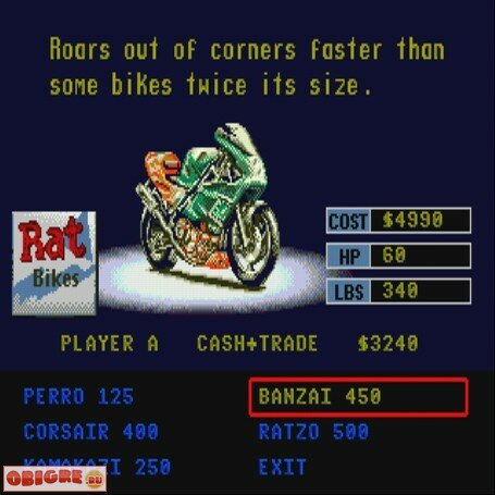 Скриншот №2. Road Rash 3: Tour de force
